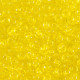 Glass seed beads 8/0 (3mm) Transparent yellow